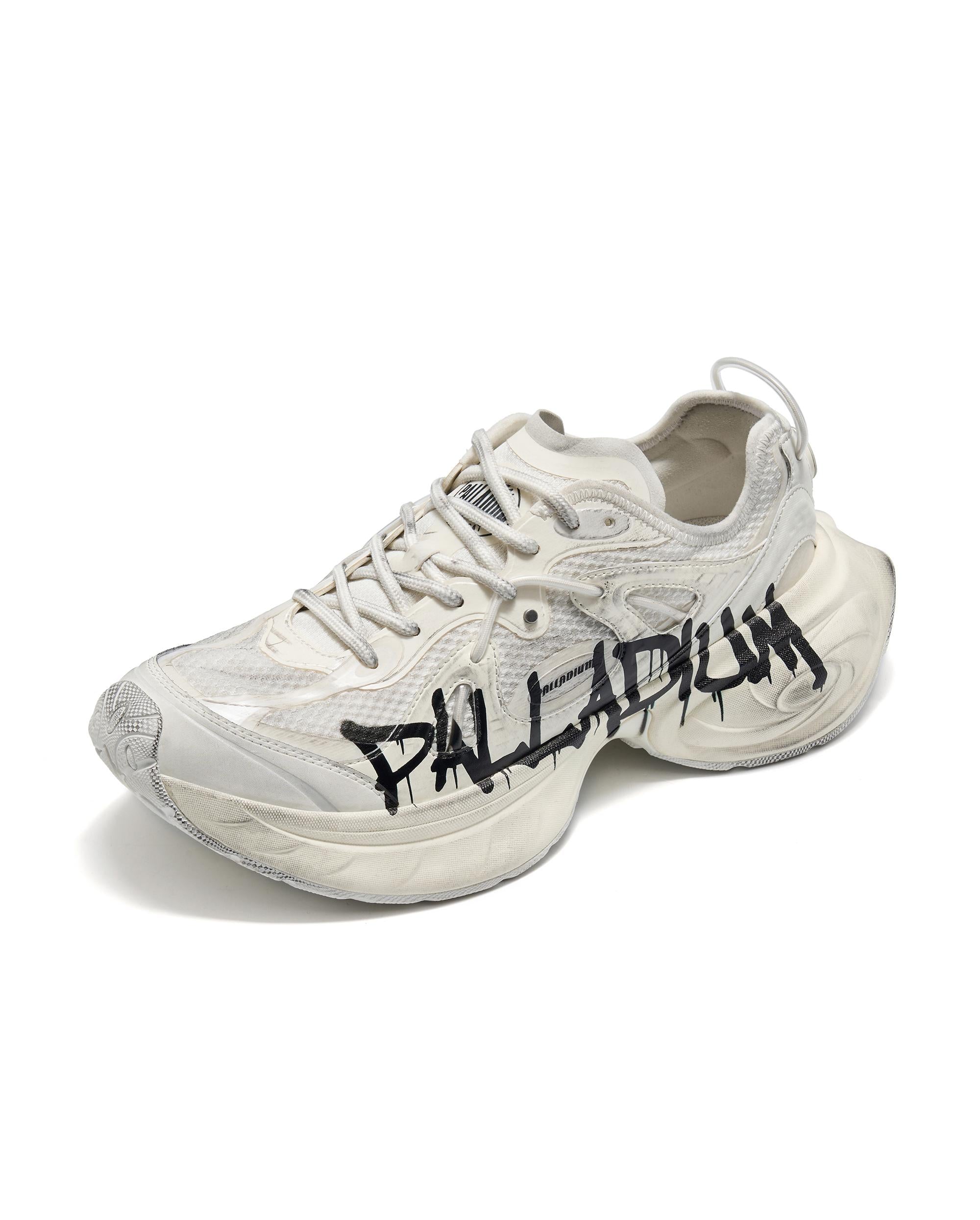 04559-106-M | MEN'S PALLASPACE SNEAKERS | WT/GY/WT/GY - Image 2
