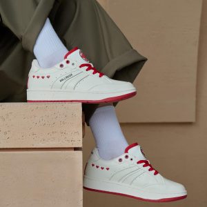 09249-119-M | MEN'S PALLALOUVEL VALT SNEAKERS | BEIGE/RED