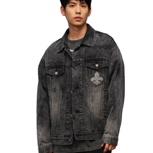 1010338-045 | MEN'S PALLADIUM LOGO DENIM JACKET | DARK SHADOW