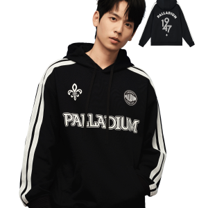 1010449-032 | MEN'S VINTAGE SIDE TAPED LOOSE FIT COTTON HOODIE | TAP SHOE