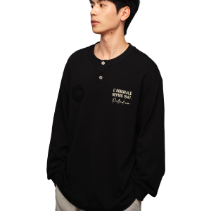 1010483-032 | MEN'S PALLADIUM LOGO LONG SLEEVES COTTON T-SHIRT | TAP SHOE