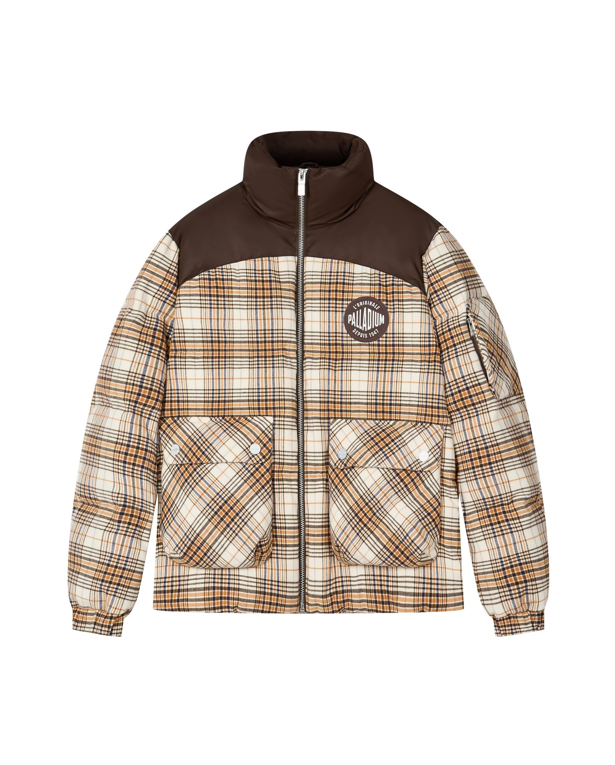 1010505-953 | MEN'S PALLADIUM LOGO CHECKED DOWN JACKET | ORE PLAID STRIPES - Image 7