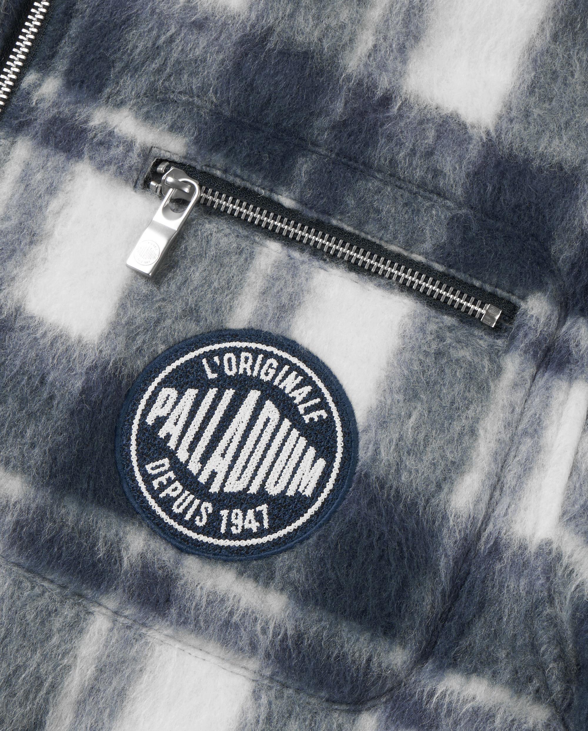 1010539-179 | MEN'S PALLADIUM LOGO CHECKED JACKET | WHITE/BLACK/GRAY - Image 5