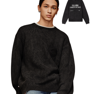 1010563-032 | MEN'S LOOSE FIT DROPPED SHOULDERS COTTON SWEATER | TAP SHOE