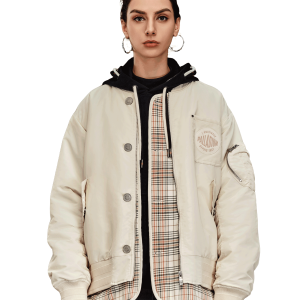 1010571-232 | MEN'S PALLADIUM LOGO LAYERED BOMBER JACKET | VANILLA ICE