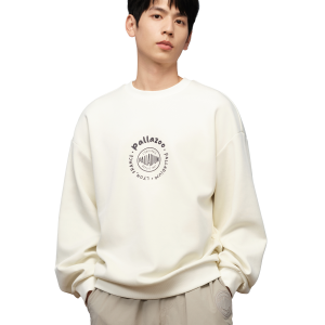 1010572-262 | MEN'S PALLADIUM LOGO THEME PRINTED SWEATSHIRT | MARSHMALLOW