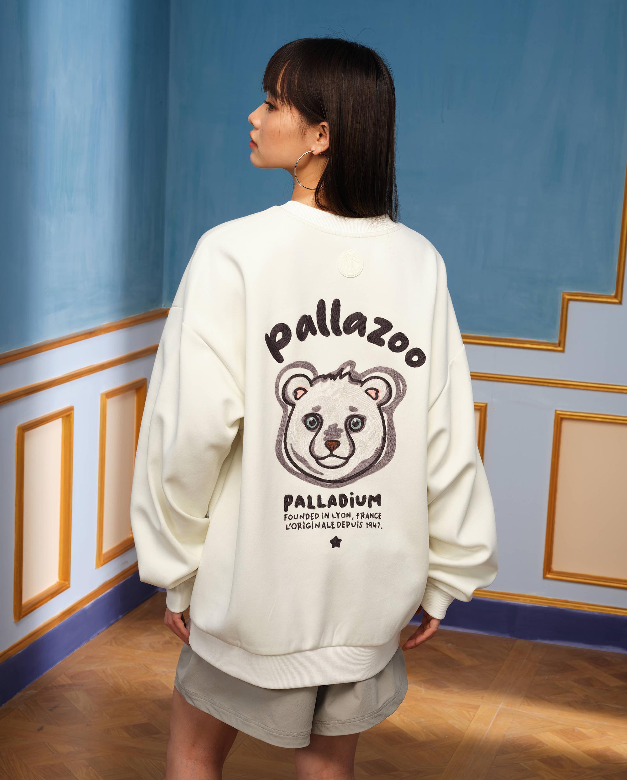 1010572-262 | MEN'S PALLADIUM LOGO THEME PRINTED SWEATSHIRT | MARSHMALLOW - Image 8