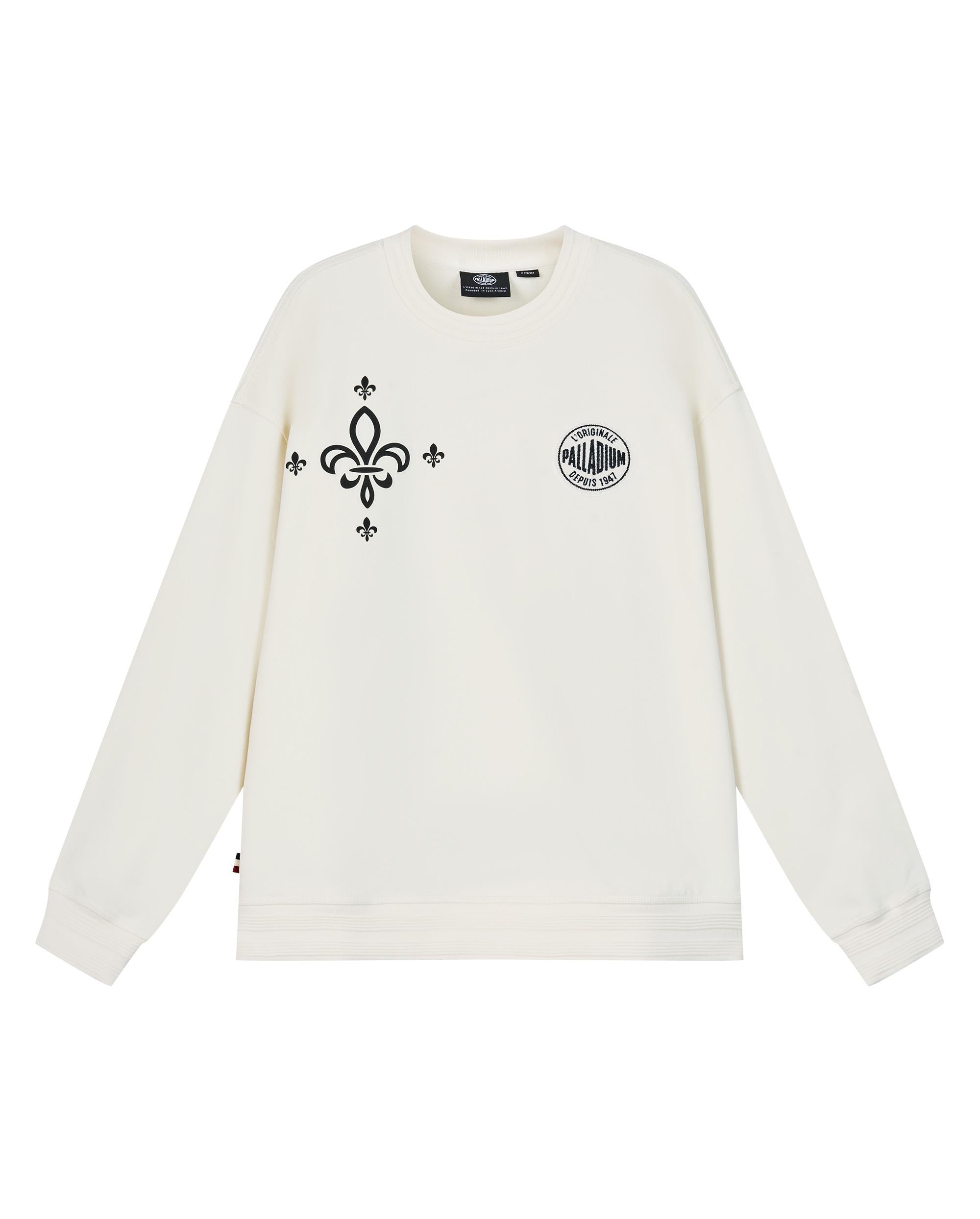 1010599-232 | MEN'S PALLADIUM LOGO LOOSE FIT COTTON SWEATSHIRT | VANILLA ICE - Image 3