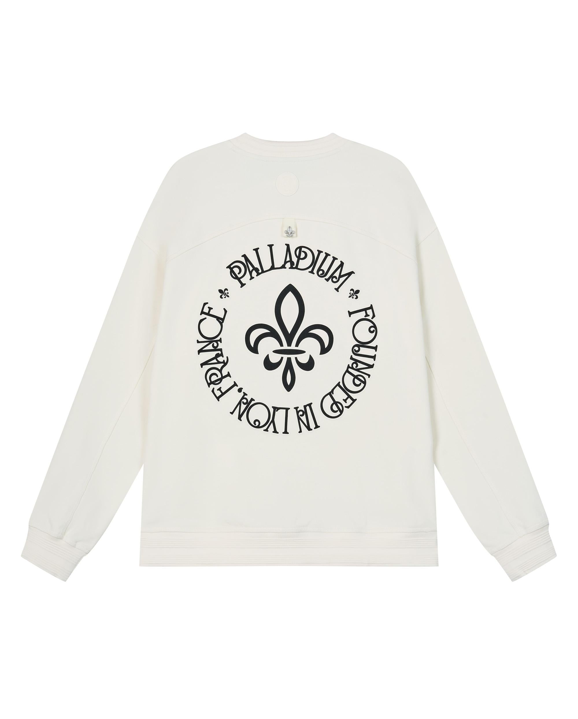 1010599-232 | MEN'S PALLADIUM LOGO LOOSE FIT COTTON SWEATSHIRT | VANILLA ICE - Image 7