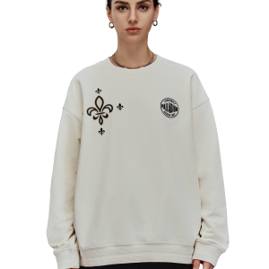 1010599-232 | MEN'S PALLADIUM LOGO LOOSE FIT COTTON SWEATSHIRT | VANILLA ICE
