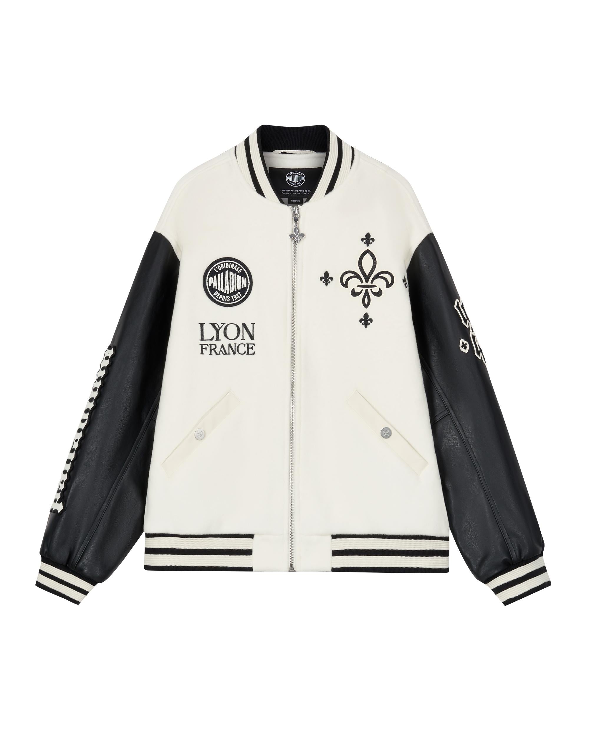 1010609-232 | MEN'S PALLADIUM LOGO COLOR BLOCKS VARSITY JACKET | VANILLA ICE - Image 7