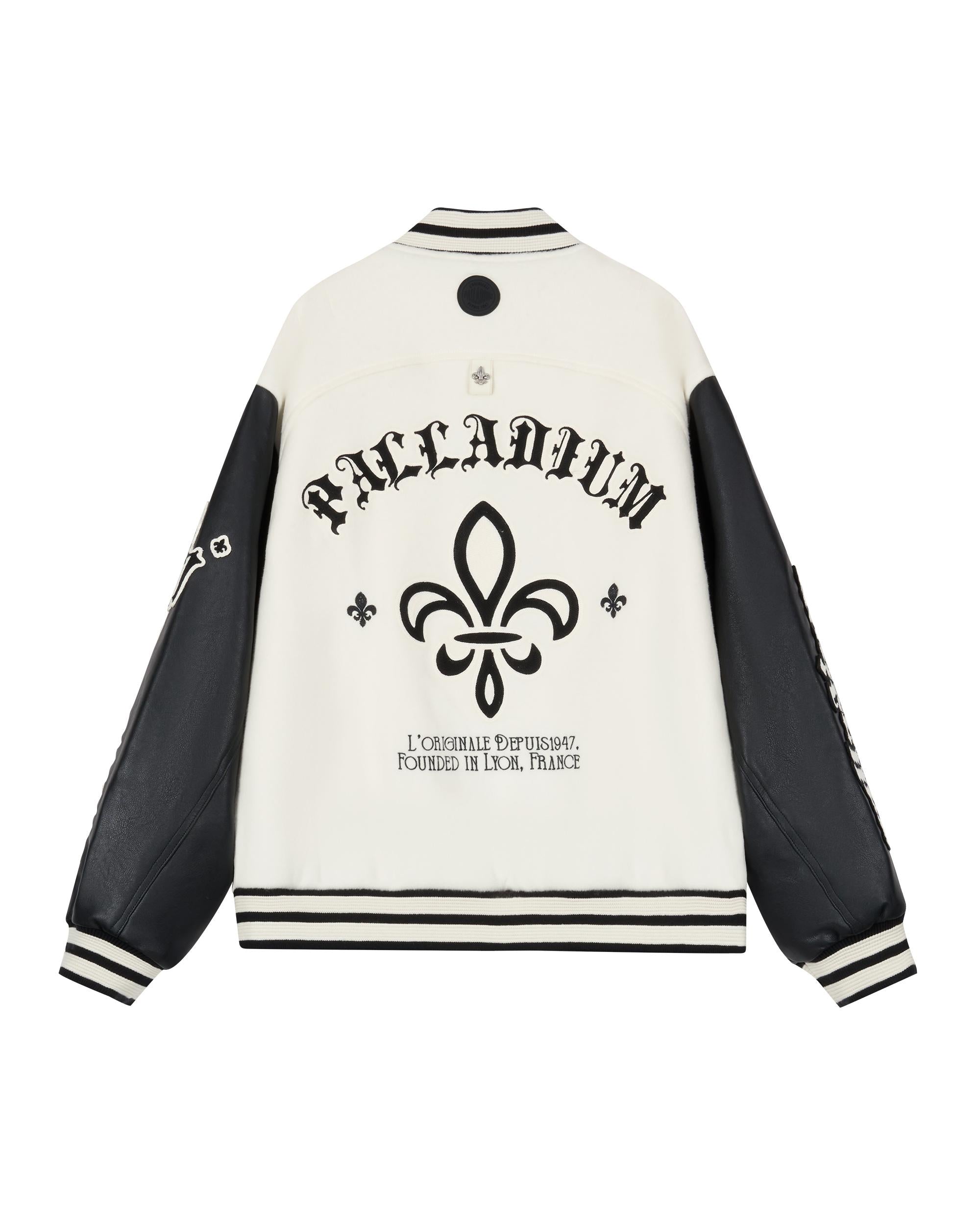1010609-232 | MEN'S PALLADIUM LOGO COLOR BLOCKS VARSITY JACKET | VANILLA ICE - Image 4