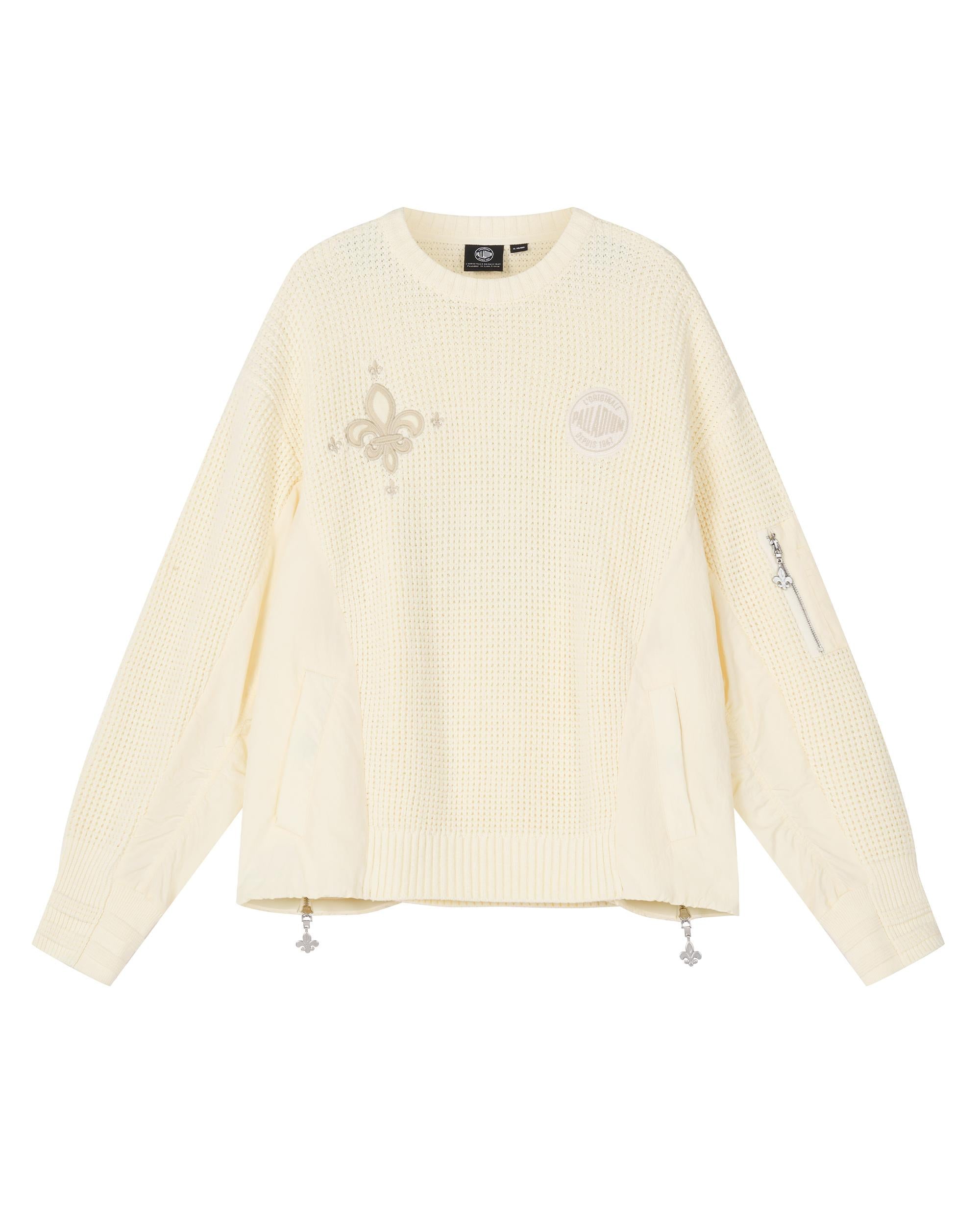 1010611-264 | MEN'S PALLADIUM LOGO WAFFLE PATTERN SWEATER | SWEET CORN - Image 3
