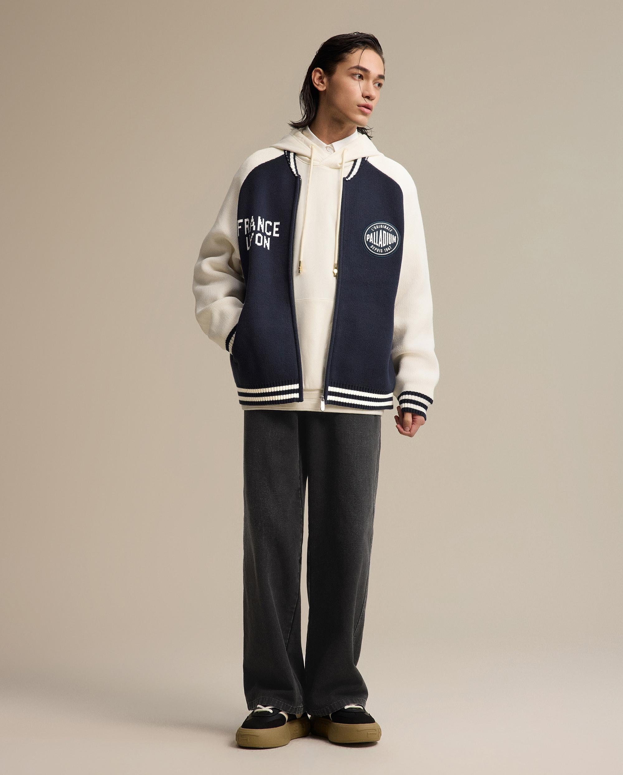 1011254-403 | MEN'S PALLADIUM LOGO CARDIGAN | TOTAL ECLIPSE - Image 3