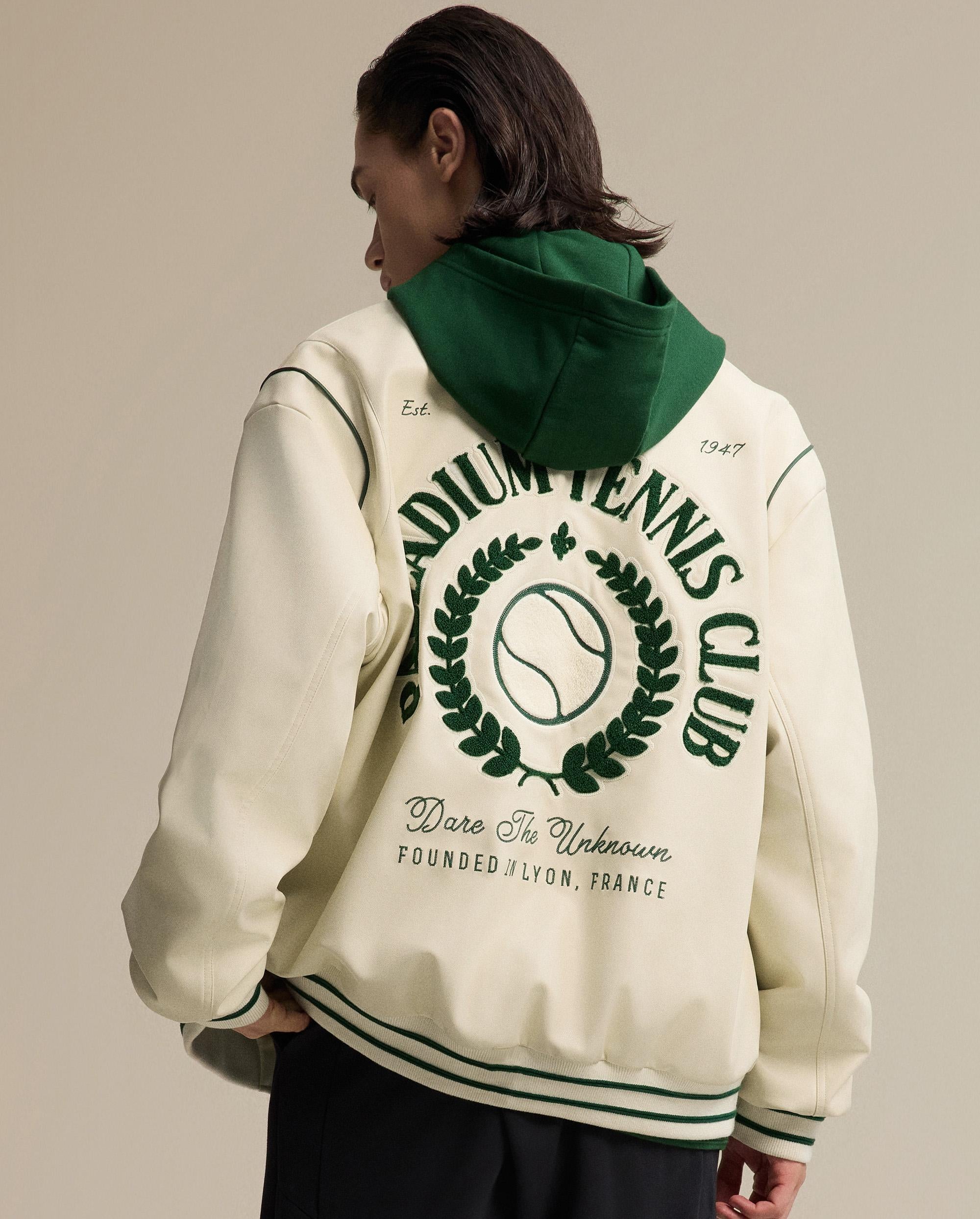1011255-232 | MEN'S PALLADIUM LOGO LOOSE FIT VARSITY JACKET | VANILLA ICE - Image 2