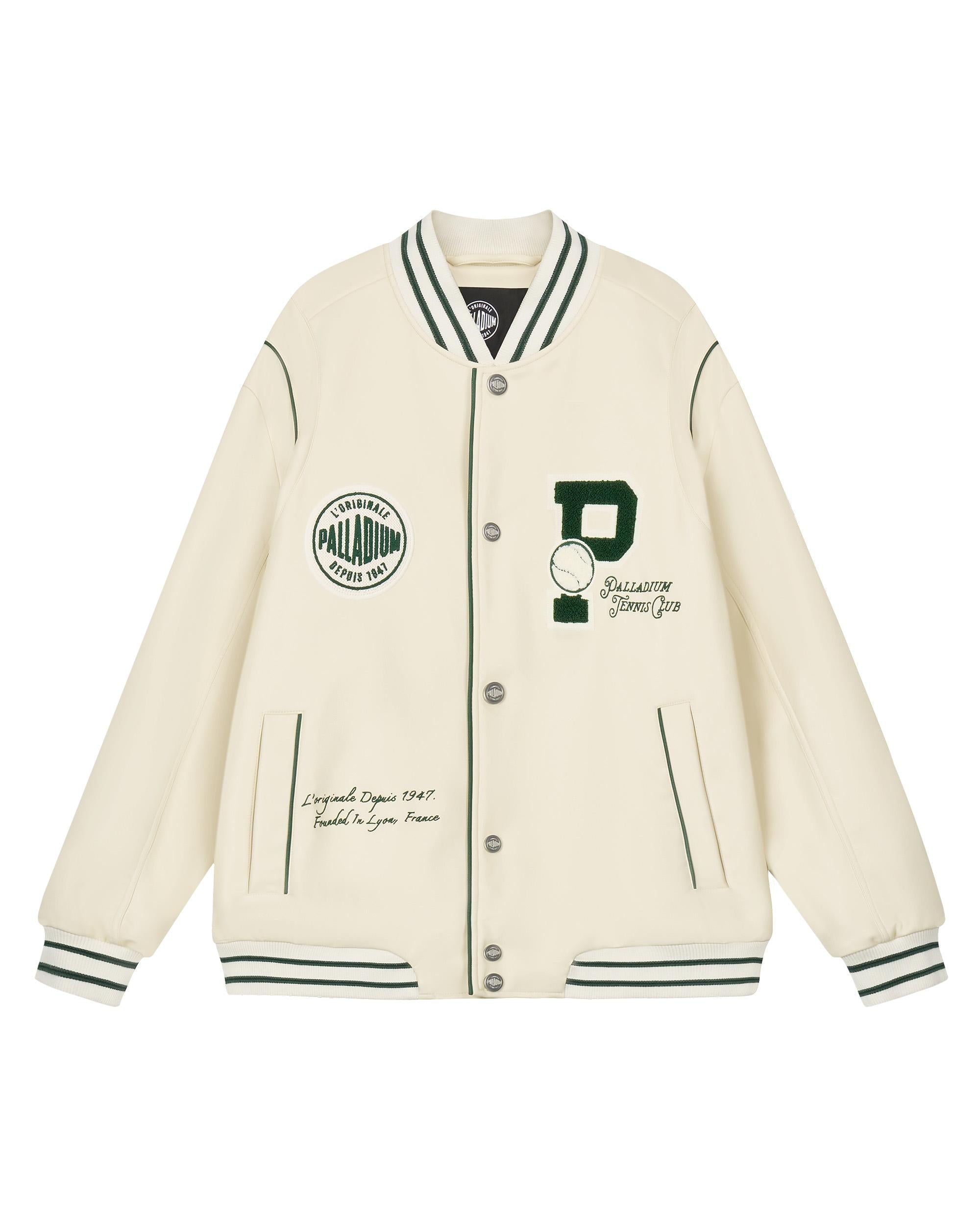 1011255-232 | MEN'S PALLADIUM LOGO LOOSE FIT VARSITY JACKET | VANILLA ICE - Image 4