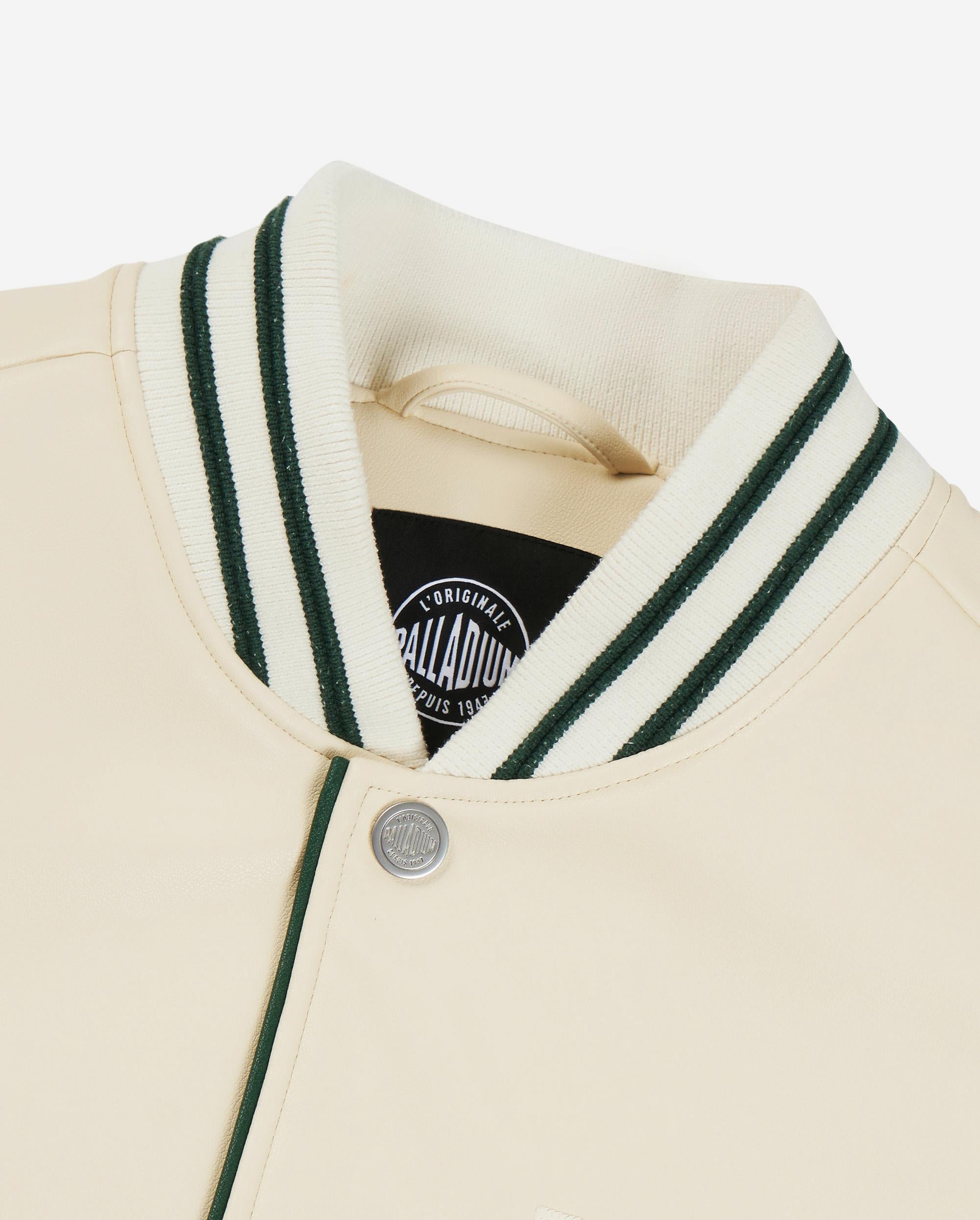 1011255-232 | MEN'S PALLADIUM LOGO LOOSE FIT VARSITY JACKET | VANILLA ICE - Image 6