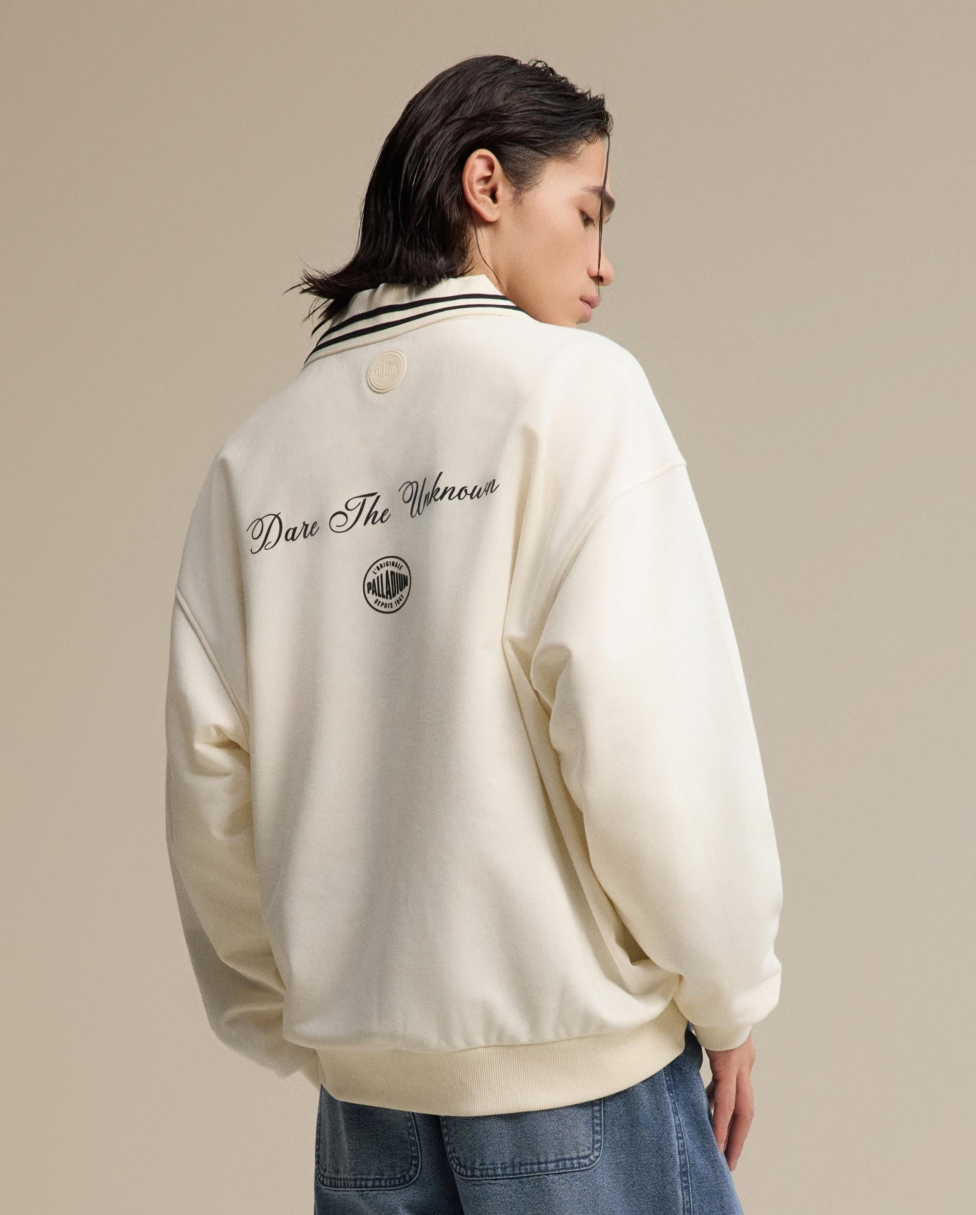 1011262-262 | MEN'S PALLADIUM LOGO SWEATSHIRT | MARSHMALLOW - Image 2