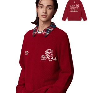 1011267-611 | MEN'S RICH LOGO SWEATER | SUN-DRIED TOMATO