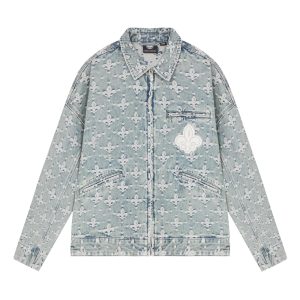 1011274-807 | MEN'S ALL-OVER IRIS LOGO COTTON DENIM JACKET | DENIM IRIS