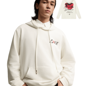 1011279-262 | MEN'S PALLADIUM LOVE LOGO HOODIE | MARSHMALLOW