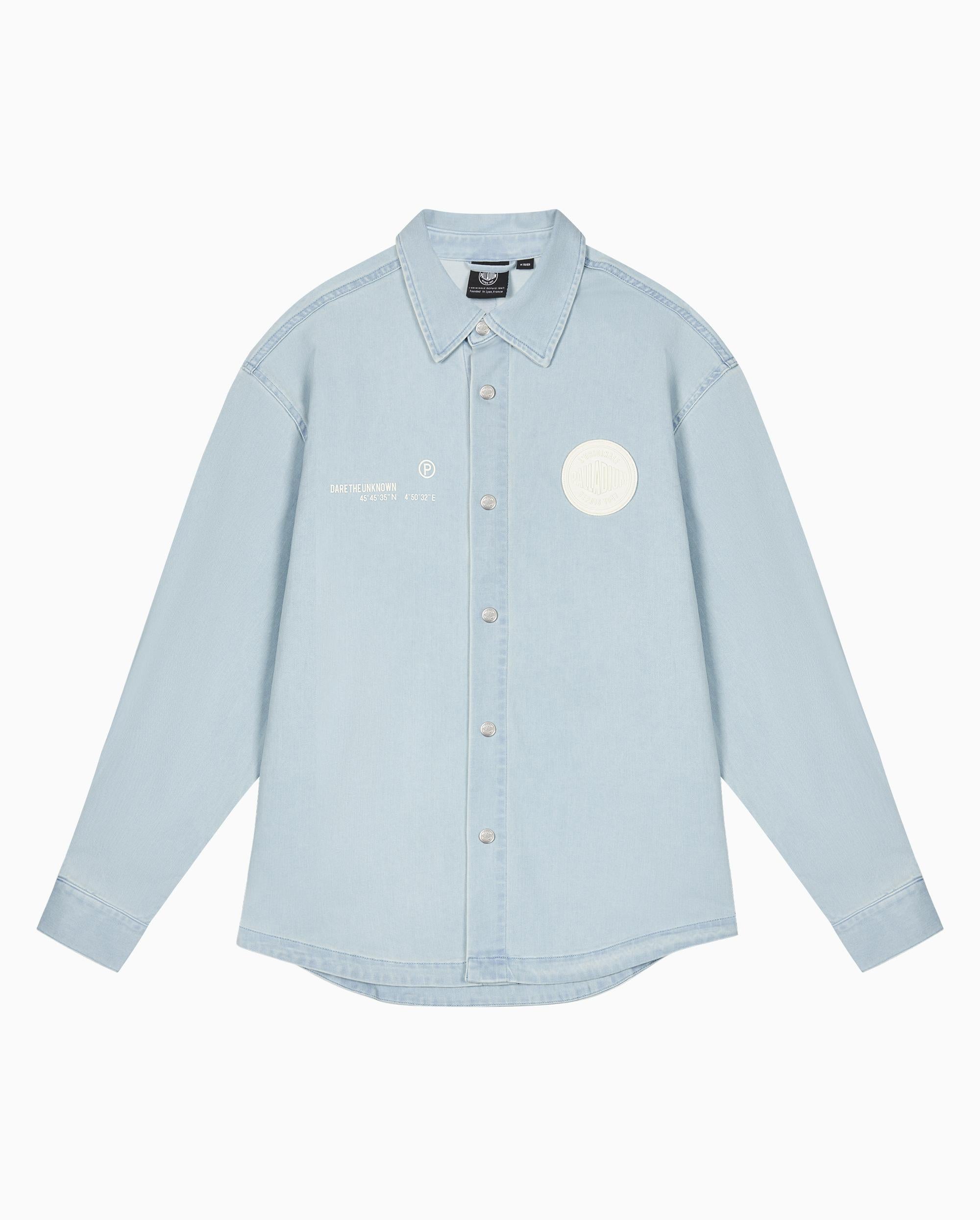 1011295-423 | MEN'S PALLADIUM LOGO LONG SLEEVES SHIRT | CELESTIAL BLUE - Image 4