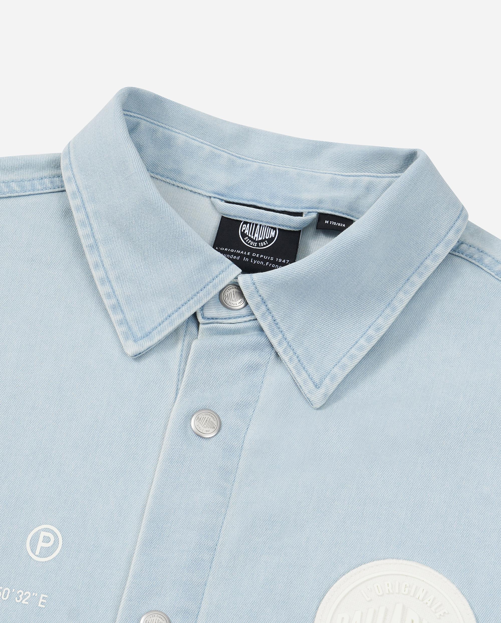 1011295-423 | MEN'S PALLADIUM LOGO LONG SLEEVES SHIRT | CELESTIAL BLUE - Image 6