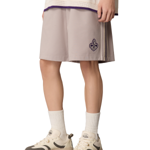 1011323-050 | MEN'S IRIS LOGO LOOSE FIT SIDE STRIPES SHORTS | MOON ROCK