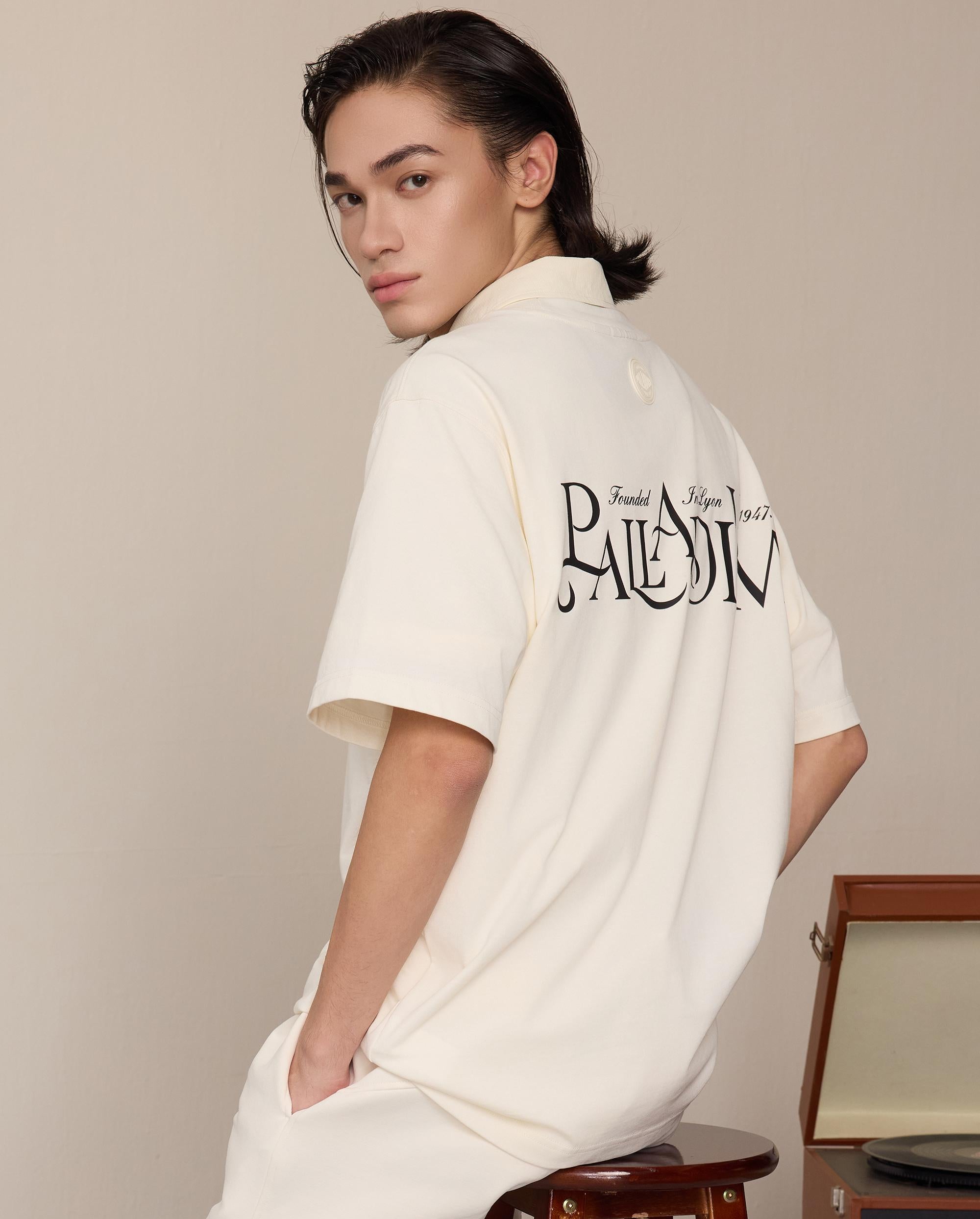 1011346-262 | MEN'S PALLADIUM LOGO LOOSE FIT T-SHIRT | MARSHMALLOW - Image 2