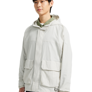 1011528-090 | MEN'S CARGO HOODED JACKET | GLACIER GREY