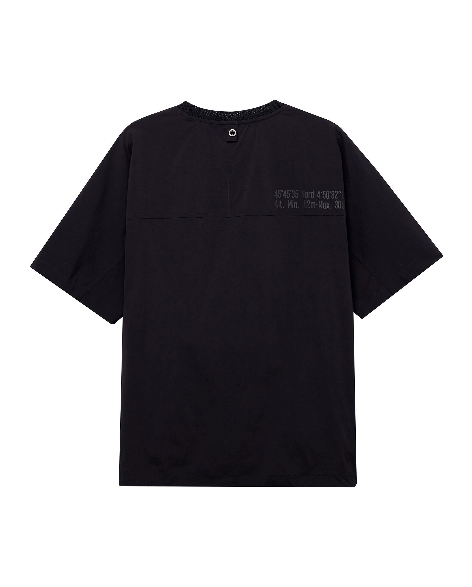 1011529-008 | MEN'S LOOSE FIT DROPPED SHOULDERS T-SHIRT | BLACK - Image 2
