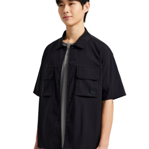 1011531-008 | MEN'S DROPPED SHOULDERS SHORT SLEEVES SHIRT | BLACK