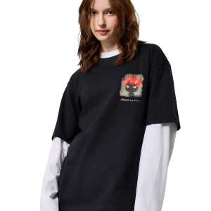 1011778-032 | MEN'S THEME PRINTED LOOSE FIT COTTON T-SHIRT | TAP SHOE