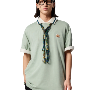 1011785-376 | MEN'S CAPYBARA LOGO LOOSE FIT COTTON T-SHIRT | JADEITE