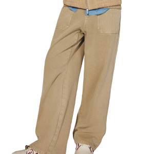 1011826-158 | MEN'S LOOSE FIT CARGO JEANS | MILK TEA