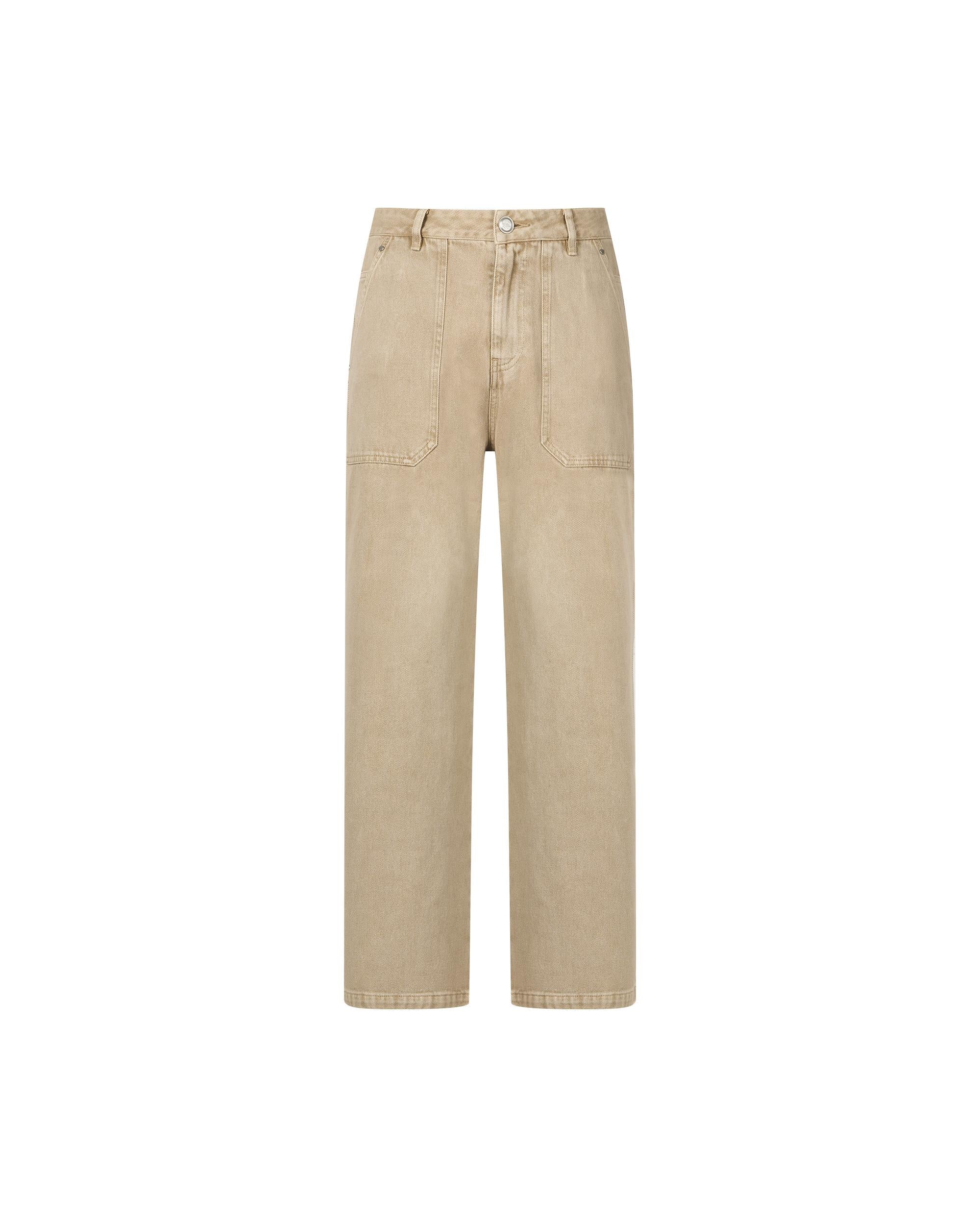 1011826-158 | MEN'S LOOSE FIT CARGO JEANS | MILK TEA - Image 4