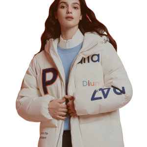 1011852-262 | MEN'S PALLADIUM LOGO HOODED DOWN JACKET | MARSHMALLOW
