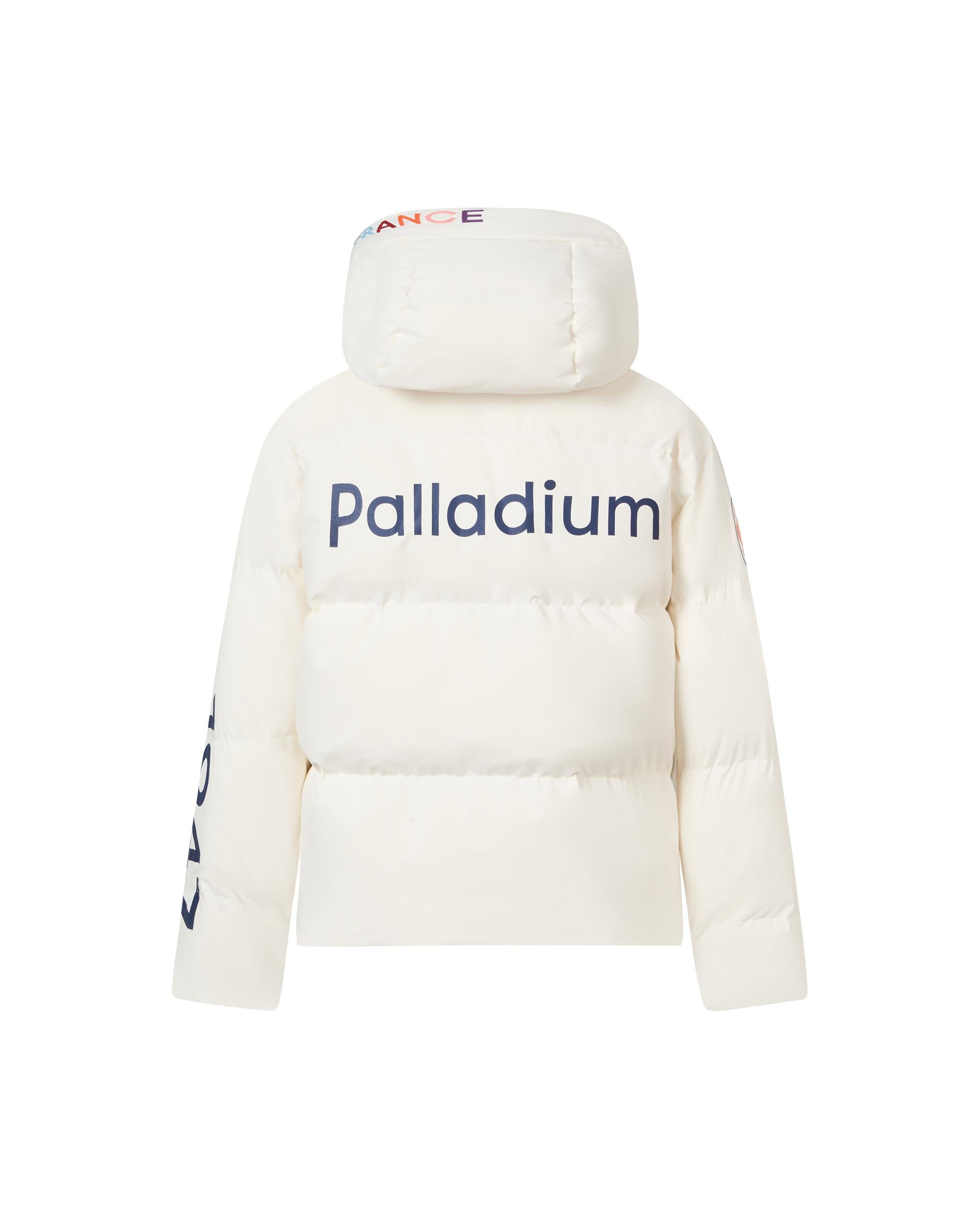 1011852-262 | MEN'S PALLADIUM LOGO HOODED DOWN JACKET | MARSHMALLOW - Image 5