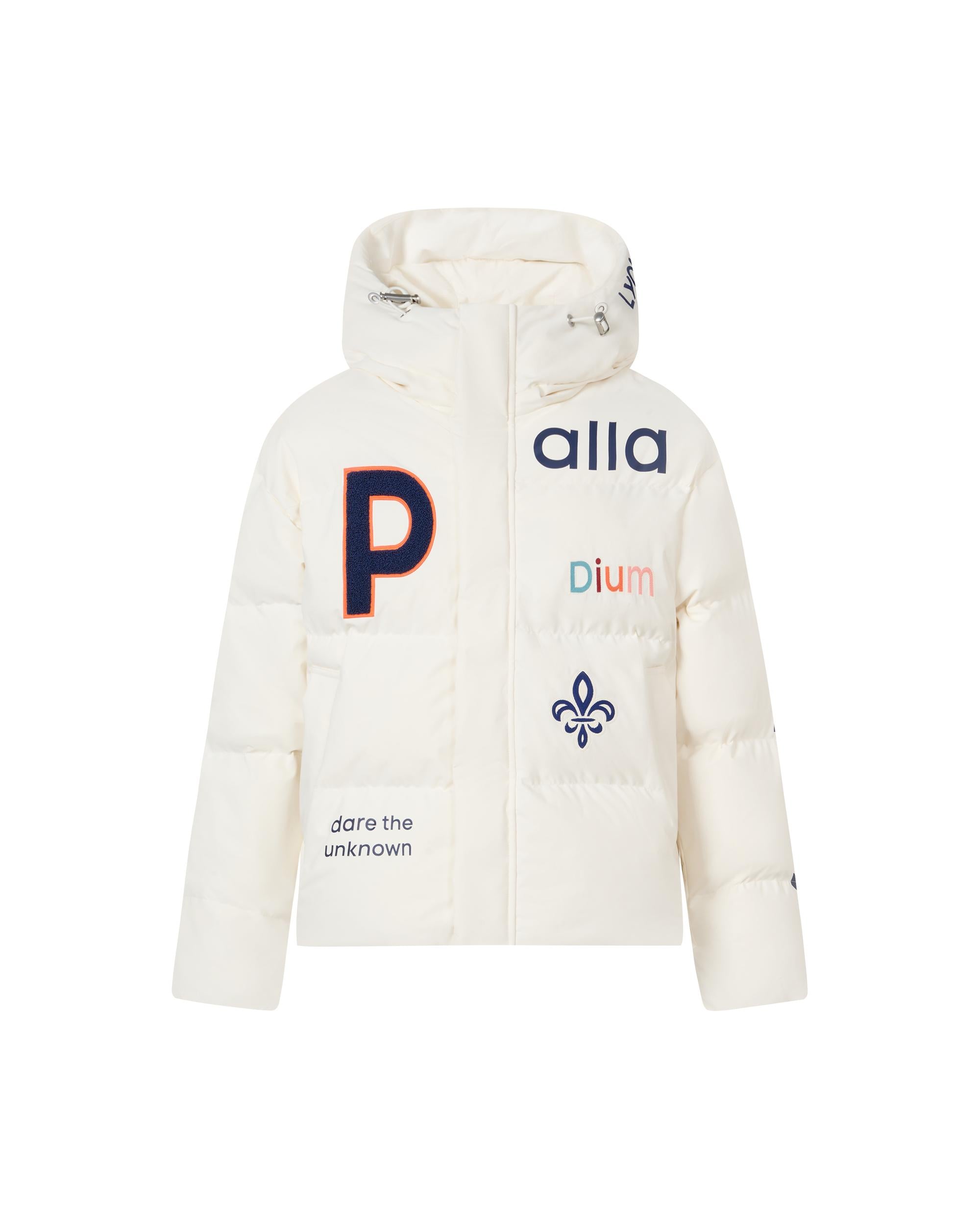 1011852-262 | MEN'S PALLADIUM LOGO HOODED DOWN JACKET | MARSHMALLOW - Image 4