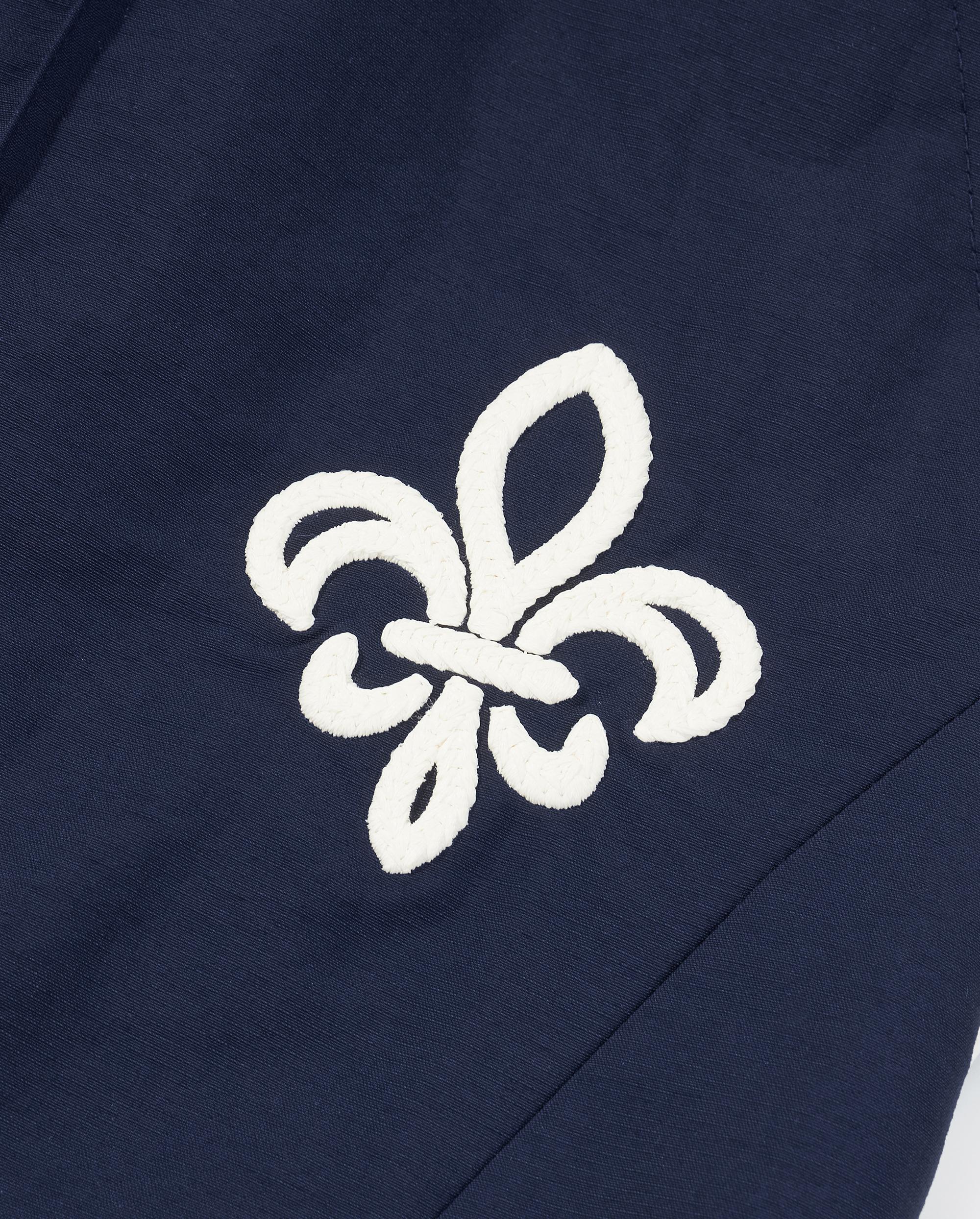 1011877-453 | MEN'S IRIS LOGO SIDE STRIPES LOOSE FIT PANTS | MARITIME BLUE - Image 7