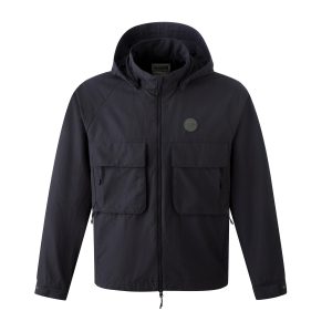 1012309-006 | MEN'S PALLADIUM LOGO CARGO HOODED JACKET | CARBON BLACK