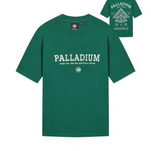 1012348-375 | MEN'S PALLADIUM LOGO COTTON T-SHIRT | BLACKISH GRN