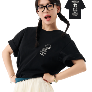 1012424-032 | PALLADIUM X SNOOPY LOGO LOOSE FIT COTTON T-SHIRT | TAP SHOE