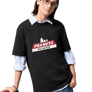 1012426-032 | PALLADIUM X SNOOPY LOGO LOOSE FIT COTTON T-SHIRT | TAP SHOE