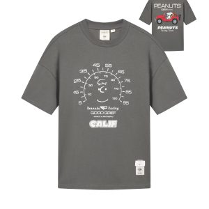 1012429-123 | PALLADIUM X SNOOPY LOGO LOOSE FIT COTTON T-SHIRT | THUNDERSTORM