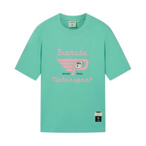 1012431-382 | PALLADIUM X SNOOPY LOGO LOOSE FIT COTTON T-SHIRT | ICE GREEN