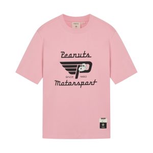 1012431-668 | PALLADIUM X SNOOPY LOGO LOOSE FIT COTTON T-SHIRT | CANDY PINK