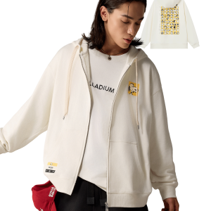 1012567-262 | PALLADIUM X SNOOPY LOGO LOOSE FIT HOODED JACKET | MARSHMALLOW