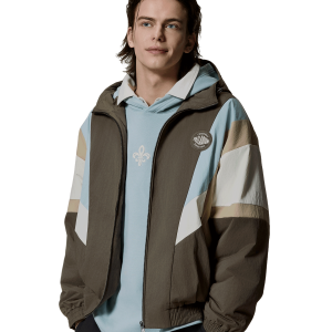 1012755-246 | MEN'S LOGO LOOSE FIT COLOR BLOCKS HOODED JACKET | CANTEEN