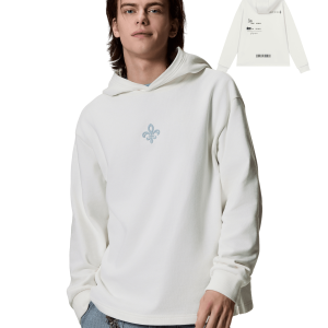 1012764-262 | MEN'S IRIS LOGO COTTON HOODIE | MARSHMALLOW